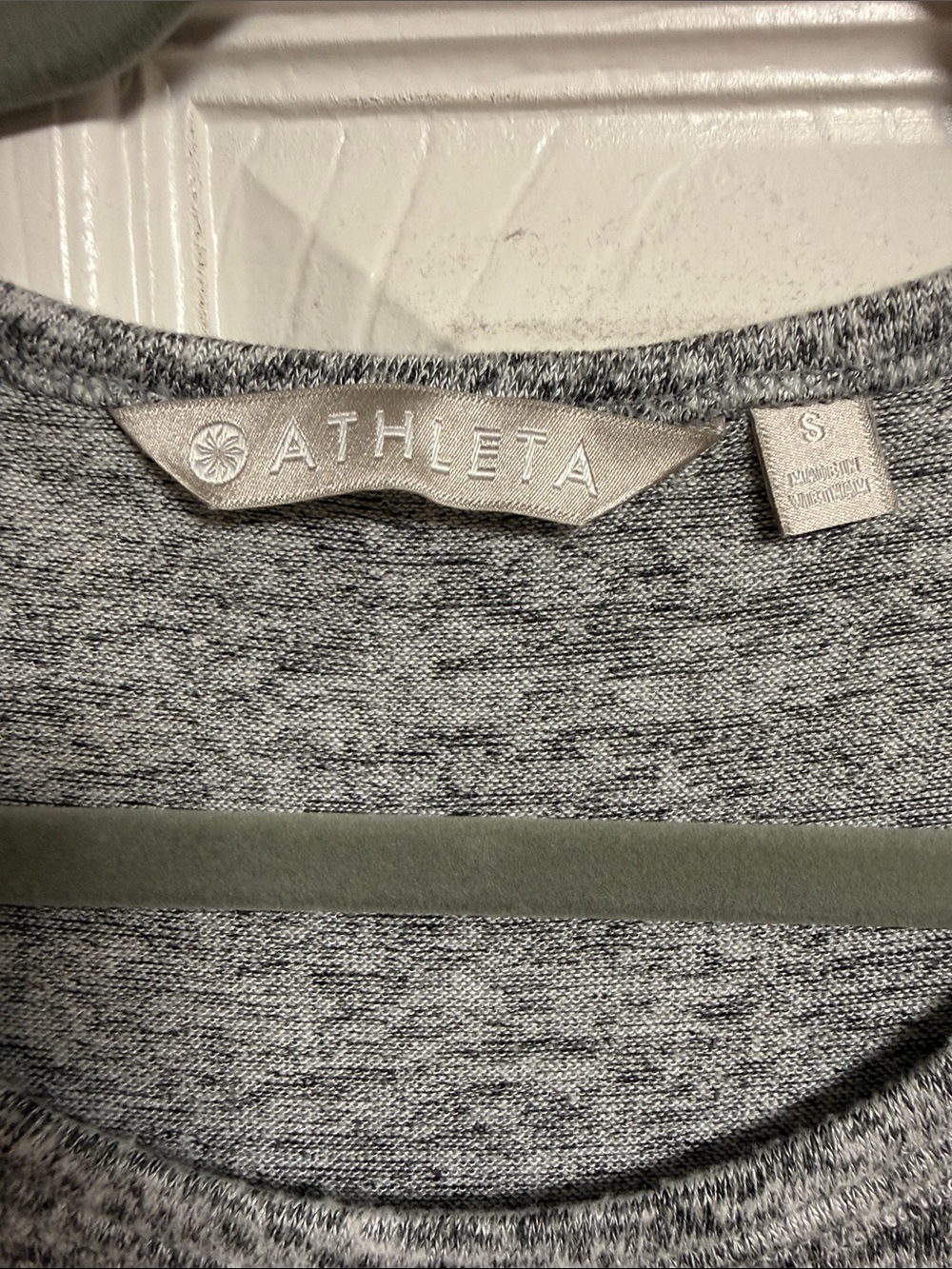 Athleta Gray Marbled Long-Sleeve Pullover - Picture 2 of 3